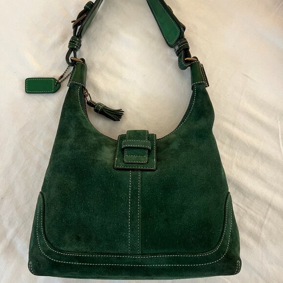 Vintage Coach 7471 Suede Hampton Hobo - Picture 2 of 11